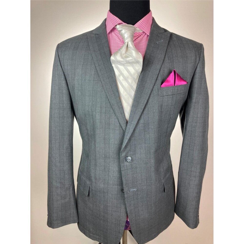 John Varvatos Gray Modern 2Btn Sport Jacket 44R 44 R